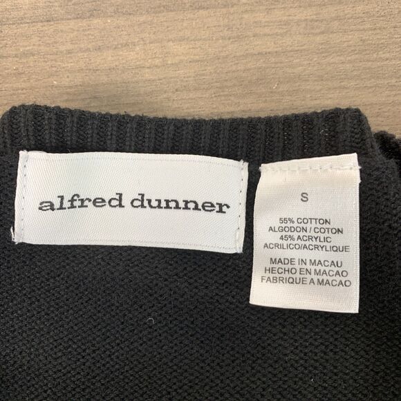 VTG Alfred Dunner Womens Colorful Full Zip Cardigan Sweater Size Small Padded - Picture 9 of 11